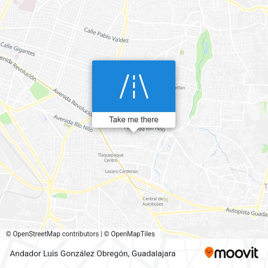 Andador Luis González Obregón map