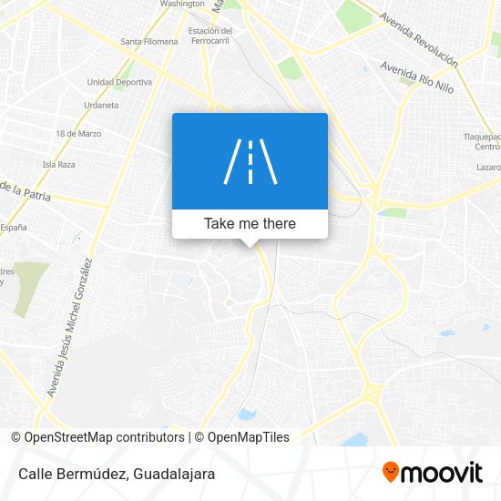 Mapa de Calle Bermúdez