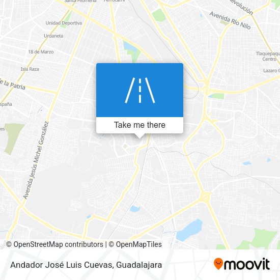 Mapa de Andador José Luis Cuevas