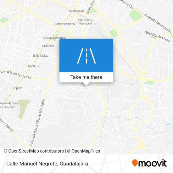 Calle Manuel Negrete map