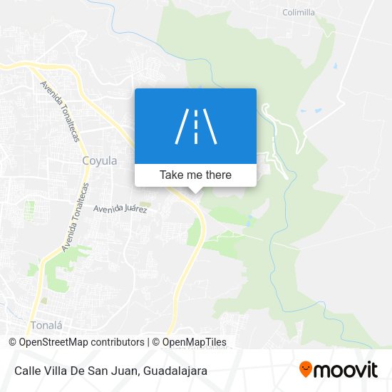 Mapa de Calle Villa De San Juan