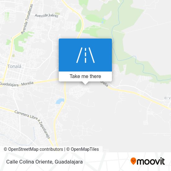 Mapa de Calle Colina Oriente