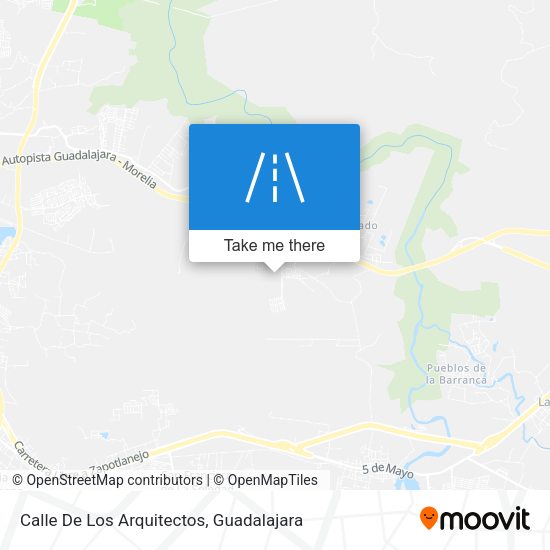 Mapa de Calle De Los Arquitectos