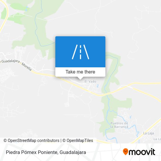 Piedra Pómex Poniente map