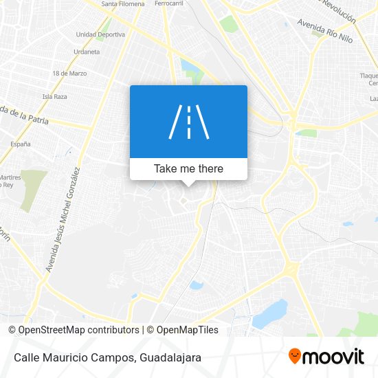 Mapa de Calle Mauricio Campos