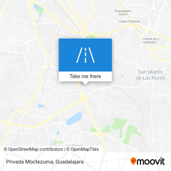 Privada Moctezuma map