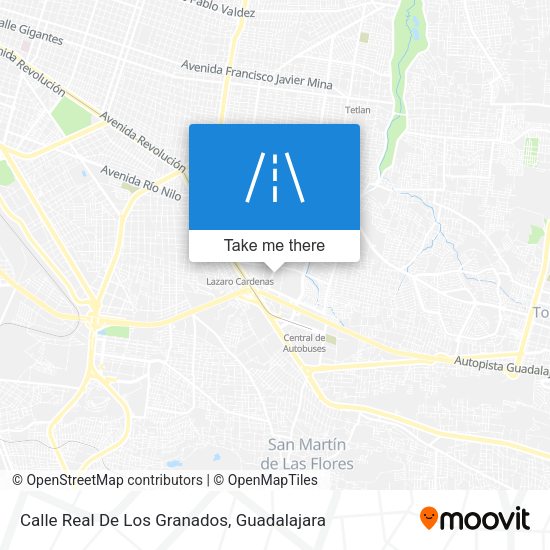 Mapa de Calle Real De Los Granados