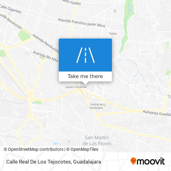 Mapa de Calle Real De Los Tejocotes