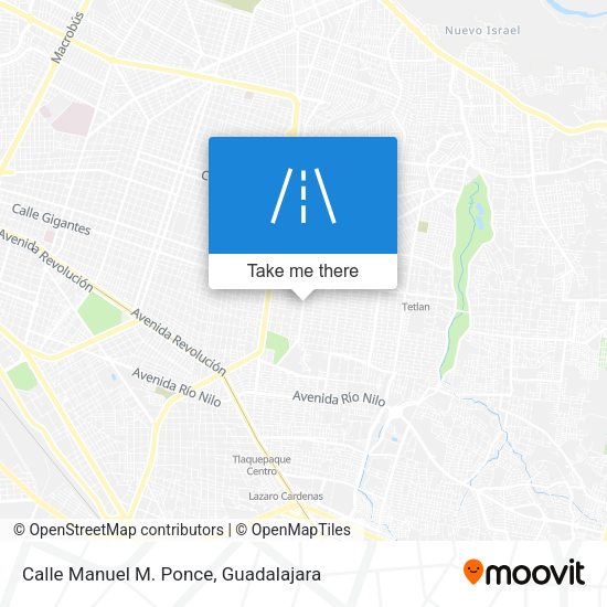 Calle Manuel M. Ponce map