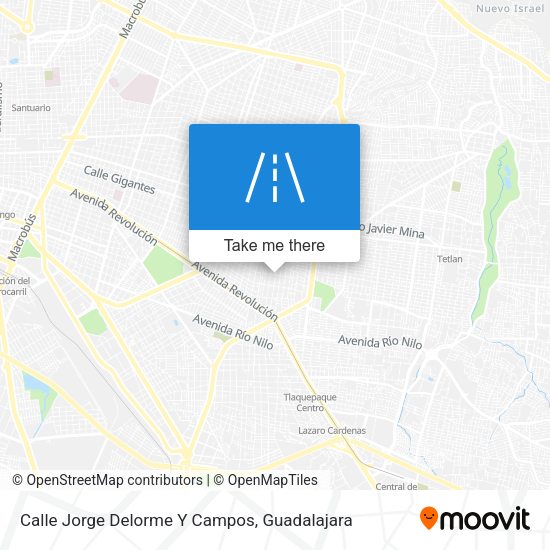Mapa de Calle Jorge Delorme Y Campos