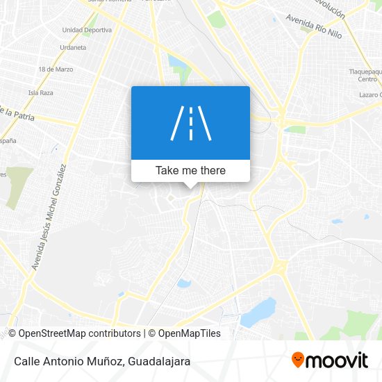 Calle Antonio Muñoz map