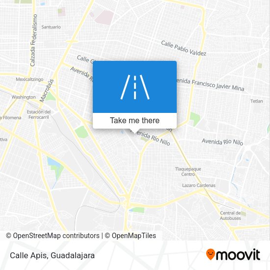 Calle Apis map