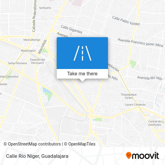 Calle Río Níger map