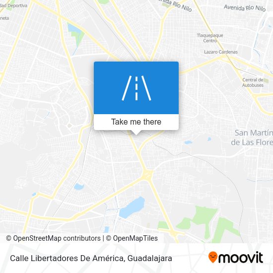 Calle Libertadores De América map