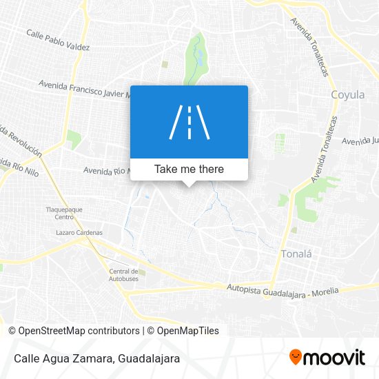 Calle Agua Zamara map