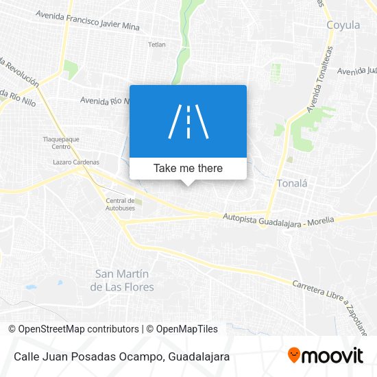 Calle Juan Posadas Ocampo map