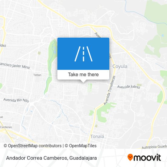 Andador Correa Camberos map