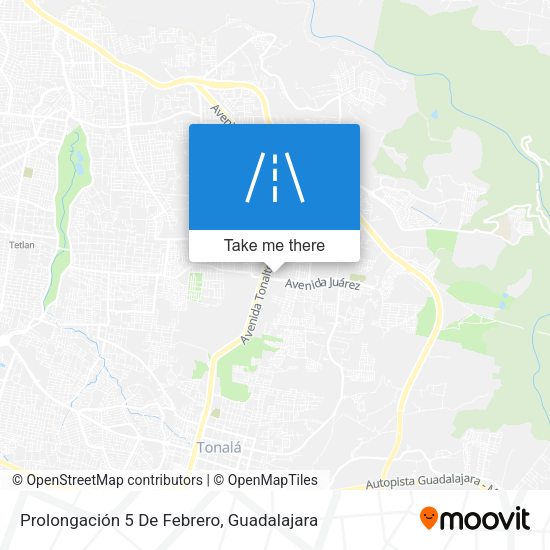 Mapa de Prolongación 5 De Febrero