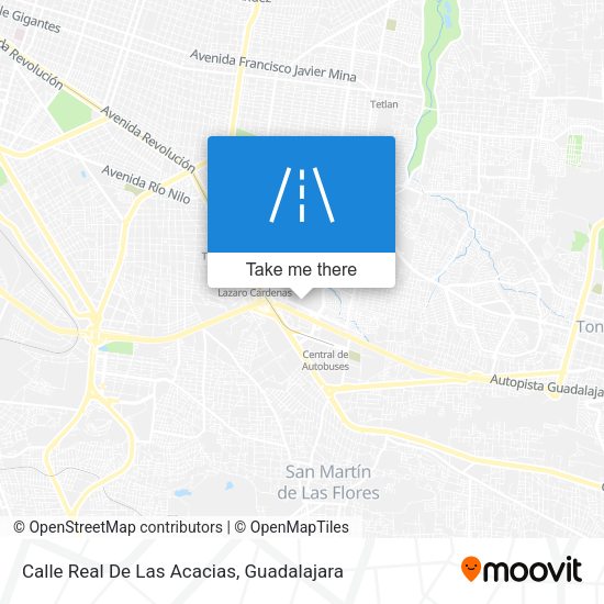 Mapa de Calle Real De Las Acacias