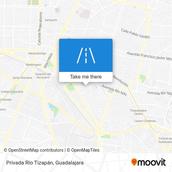 Mapa de Privada Río Tizapán