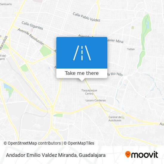 Mapa de Andador Emilio Valdez Miranda