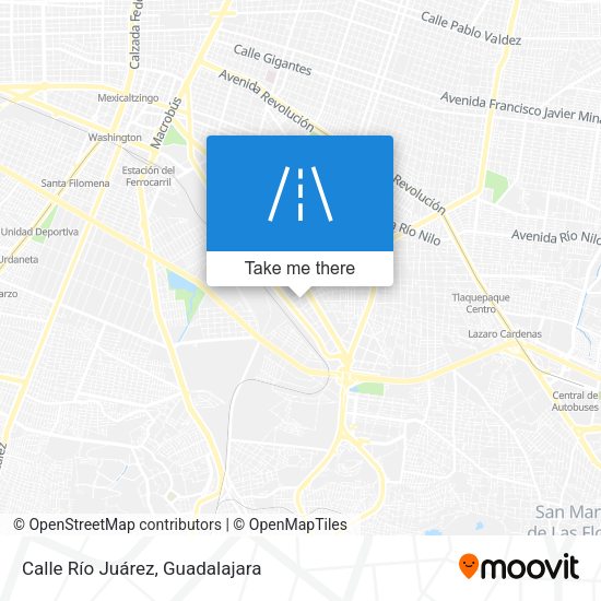 Mapa de Calle Río Juárez