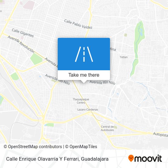 Calle Enrique Olavarría Y Ferrari map