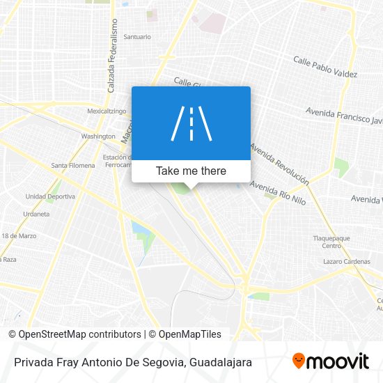 Privada Fray Antonio De Segovia map
