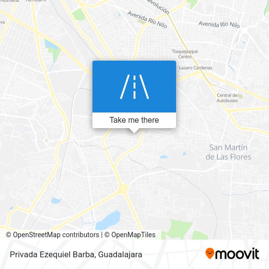 Privada Ezequiel Barba map