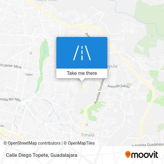 Calle Diego Topete map
