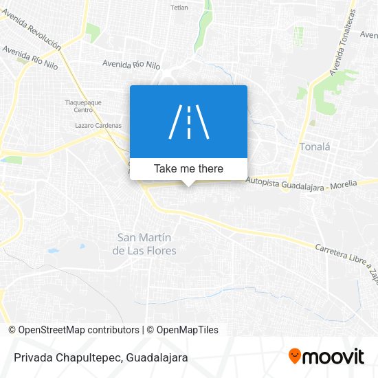 Privada Chapultepec map