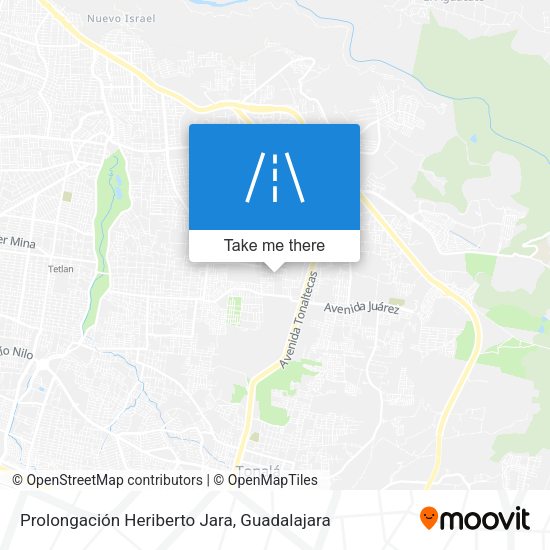 Mapa de Prolongación Heriberto Jara