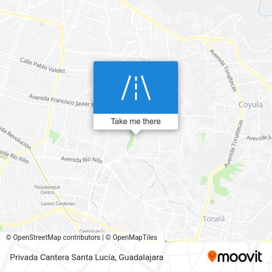 Mapa de Privada Cantera Santa Lucía