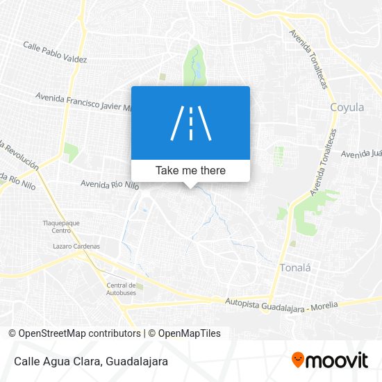 Calle Agua Clara map