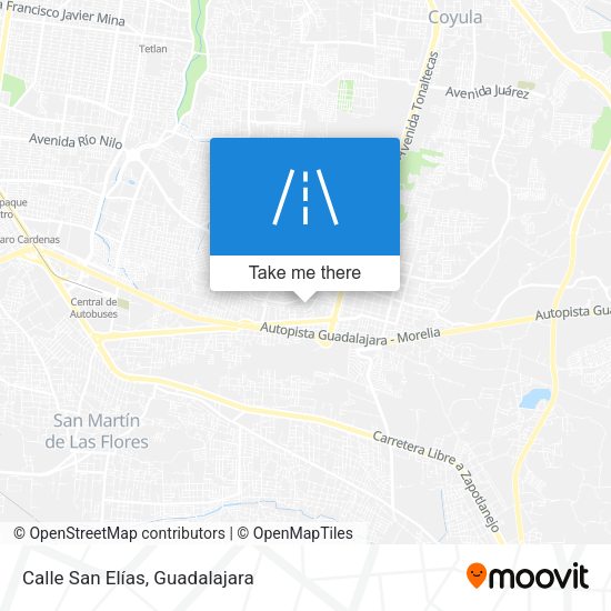 Calle San Elías map