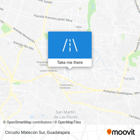 Circuito Malecón Sur map
