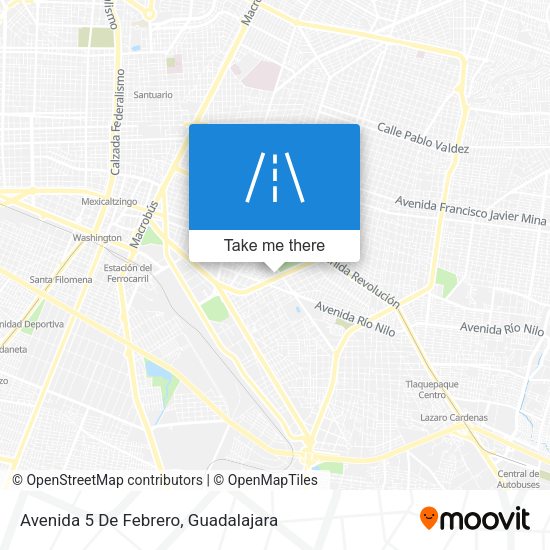 Avenida 5 De Febrero map