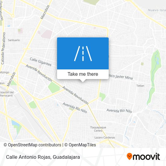 Calle Antonio Rojas map