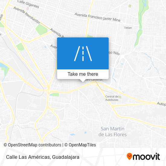 Calle Las Américas map