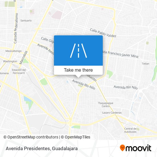 Avenida Presidentes map