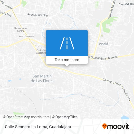 Mapa de Calle Sendero La Loma