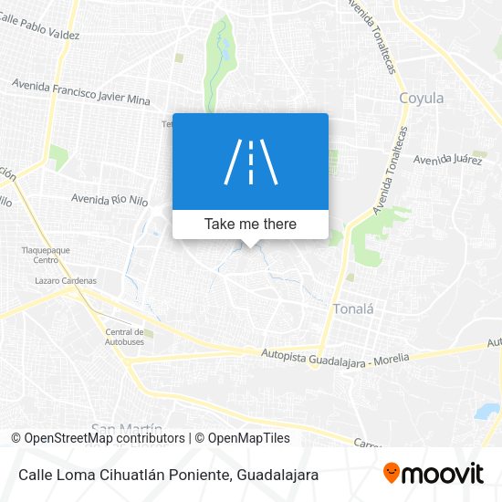 Mapa de Calle Loma Cihuatlán Poniente