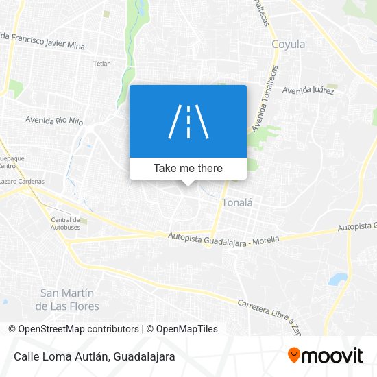Calle Loma Autlán map