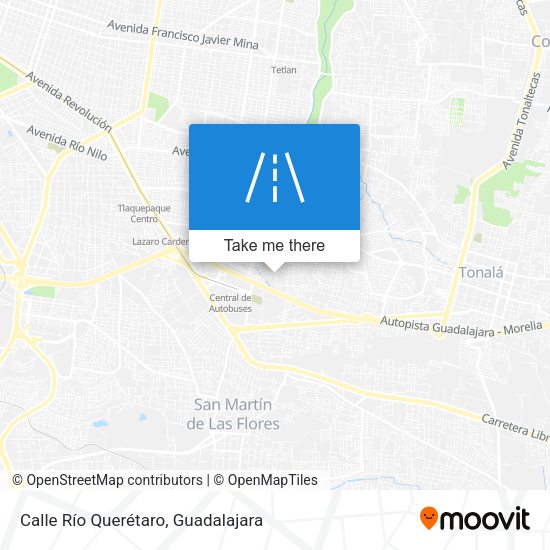 Mapa de Calle Río Querétaro