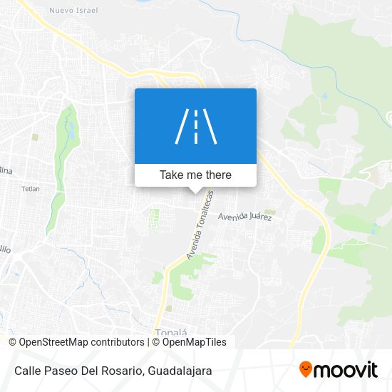 Mapa de Calle Paseo Del Rosario