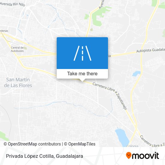 Privada López Cotilla map