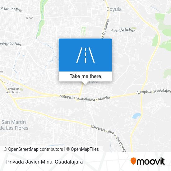 Mapa de Privada Javier Mina