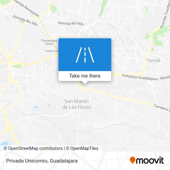 Privada Unicornio map