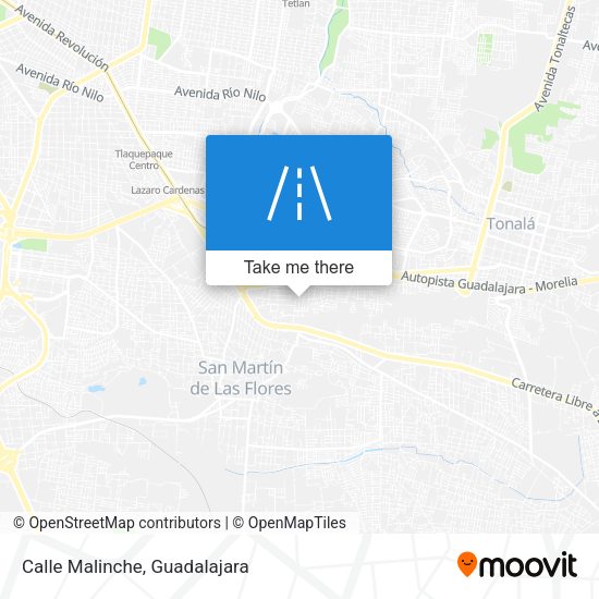 Calle Malinche map