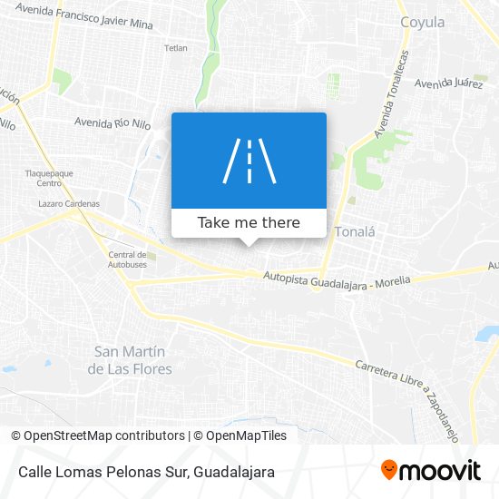 Mapa de Calle Lomas Pelonas Sur